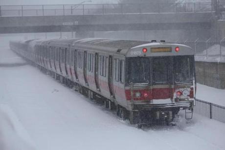 More than 40 passengers were evacuated from a southbound Red Line train.
