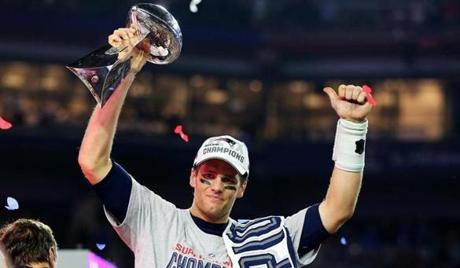 There were questions about Tom Brady?s effectiveness following a blowout loss to the Chiefs in September. The 37-year-old quarterback emphatically answered the queries with a Super Bowl victory and his third Super Bowl MVP award. (Photo by Elsa/Getty Images)
