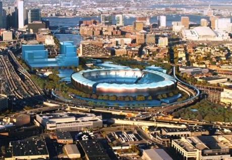 
22olympics - Conceptual drawing of the Olympic Stadium at Widett Circle. (Boston 2024)

