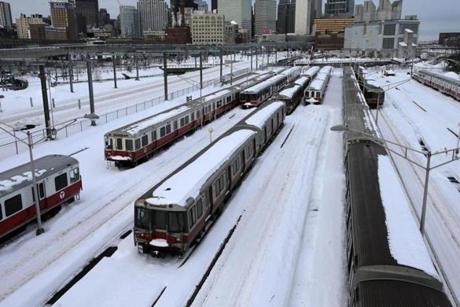 Mayor Walsh said that the MBTA should shut down this Saturday and Sunday ahead of another storm.
