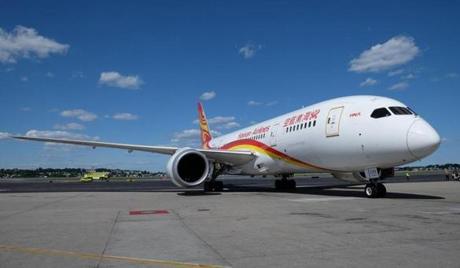 Hainan Airlines currently operates a nonstop flight between Boston and Beijing, which launched in June. 
