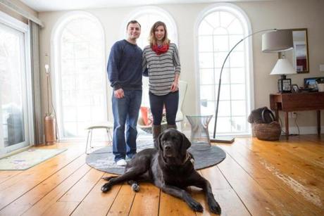 Jon and Kate Brophy, who both work in Boston, are at home in the century-old Cape they found in Framingham after experiencing sticker shock at the housing prices closer to the city. 
