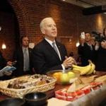 Vice President Joe Biden examined the lunch menu during a stop at The Works Bakery and Cafe Wednesday in Concord, N.H.