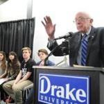  Assessing a presidential run, Senator Bernie Sanders of Vermont visited Drake University in Des Moines during a visit to Iowa.