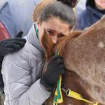 Samantha Johnson, 13, was reunited with her horse, Dalton. 