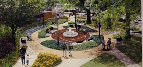 A rendering of the Krystle Campbell Peace Garden in Medford.
