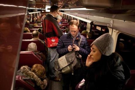 An inbound Framingham/Worcester line train was jammed on Friday, a common condition across the system.
Jonathan Medeiros, usually a commuter rail cheerleader, is going to try driving next month.
