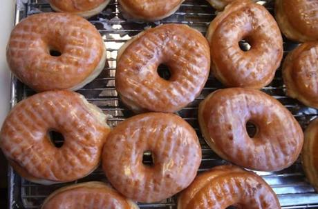 A tray of Kane?s honey dip doughnuts.
