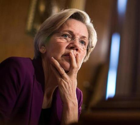 Senator Elizabeth Warren listened to testimony during a Senate committee hearing in 2013.

