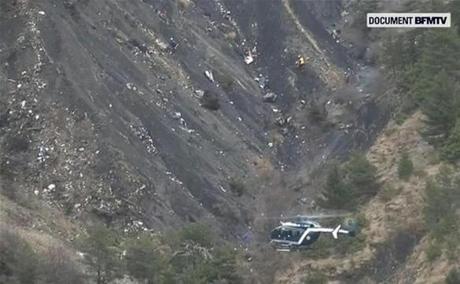 Debris was scattered over the area after a Germanwings Airbus 320 crashed in the French Alps.
