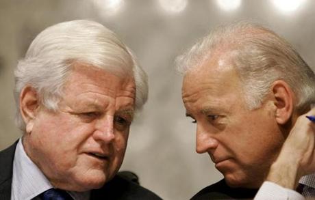 Vice President Joe Biden served in the US Senate for 36 years alongside Ted Kennedy. 
