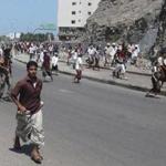 Resident in Aden, Yemen, fled after  gunfire Wednesday.