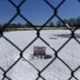 A baseball field in Portland, Maine, was still snow-covered and closed on March 19.