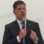 Mayor Walsh was a late addition to the conference lineup. 