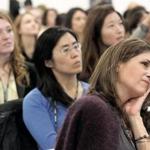 Eve Li, Tara Cousineau, and others attended the Boston Women?s Venture Summit Tuesday.