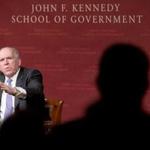 CIA Director John Brennan spoke at the John F. Kennedy School of Government at Harvard University on Tuesday.