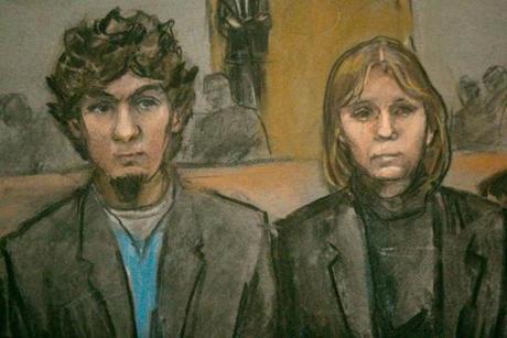 Dzhokhar Tsarnaev and his defense team listened to the guilty verdicts read in a hushed courtroom.
