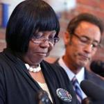 Ursula Ward, the mother of Odin Lloyd, spoke at a press conference Wednesday with her lawyer, Douglas Sheff. They are pursuing a wrongful death lawsuit against Aaron Hernandez that had been put on hold during his murder trial.