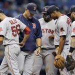 Red Sox starter Joe Kelly didn?t record an out in the sixth inning as the Rays rallied.