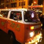 A VW Bus took part in the First Night parade on Dec. 31.