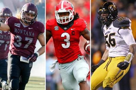 Zack Wagenmann (left), Todd Gurley (center), and Shane Ray.
