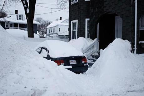 A car was buried under snow in Hyde Park in February. Last winter was Boston?s snowiest on record.

