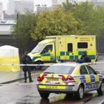 Police and ambulance crews worked at the scene of a fatal shooting in the Markets area of South Belfast on Tuesday.