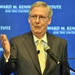 Mitch McConnell, the Republican leader of the US Senate, spoke at the first 