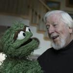 Caroll Spinney in Woodstock, Conn., with Oscar the Grouch. He also gives voice to Big Bird.