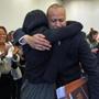 Angel Echavarria hugged his daughter Ishannis Lopez in Salem Superior Court.