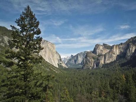 Yosemite National Park valley.
