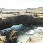 Visitors to Arikok National Park can see a bridge of coral limestone that has been formed by years of pounding surf.