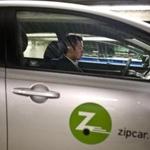 Tim Inthirakoth picked up a hybrid Zipcar from James Court garage in the South End.