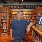 Jeff Kinney, author of the best-selling ?Diary of a Wimpy Kid,? inside his new bookstore An Unlikely Story in Plainville.