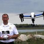 Chris Dibona, with Brewster Ambulance Service, guided a drone during a Duxbury Lions Club benefit event to help the local Fire Department acquire one.  