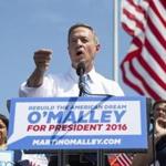 Former Maryland Governor Martin O'Malley announced his bid for president. 