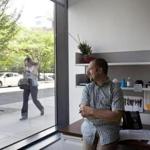 Dr. Emanuele Mazzola, a biostatistician with the Dana Farber Cancer Institute in his office at 360 Longwood Avenue, which looks out on a busy sidewalk. 