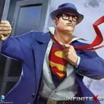 Superman swings into action in a scene from ?Infinite Crisis,? an online video game from Needham?s Turbine Inc.
