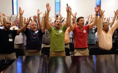 The Boston group will make history as the first gay chorus to tour the Middle East, with stops in Israel and Turkey.


The Boston Gay Men?s Chorus, with about 175 singers, has been rehearsing for several weeks and also receiving cultural training on life in Israel.
