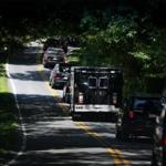 The presidential motorcade made its way across Martha?s Vineyard in August 2014.