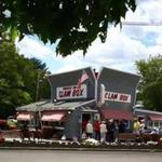 The Clam Box in Ipswich is noted for its iconic clam-box-shaped building.