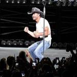 Tim McGraw got the job done with a tight, high baritone. 