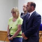 Joyce Mitchell is arraigned in City Court on Friday, June 12, 2015, near Plattsburgh, N.Y. Mitchell is accused of helping two convicted killers escape from Clinton Correctional Facility in Dannemora. (AP Photo/Mike Groll, Pool)