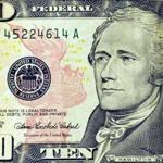 Alexander Hamilton has been featured on the $10 bill since 1929.