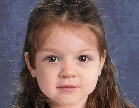 A computer-generated image of a toddler-age girl whose body was found on the western shore of Deer Island.
