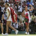Jelena Jankovic (right) forced Petra Kvitova?s earliest Wimbledon exit since 2009.