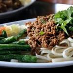 Ground pork with dry noodles at Dolphin Bay in Allston.