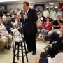 Questions on harbor maintenance and Coast Guard health care have popped up in New Hampshire town hall meetings during the primary campaign, as with Chris Christie in Ashland on July 1.