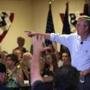 Republican presidential hopeful Jeb Bush spoke at a town hall meeting at the Hudson VFW.