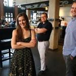 Kelly Daigle (from left), Eli Feldman, and Drew Lewis, all veterans of the industry, combined their talents and drew from experience to develop the new app for restaurant hiring.